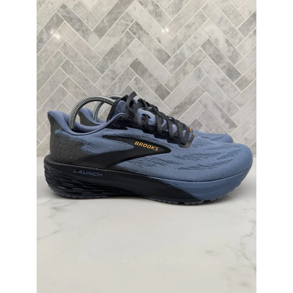 Brooks Launch 11 Running Shoes Mens Size 9 D 9D Blue Black Athletic Sneakers